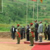 Presidents Kagame, Museveni officially launch Mbarara-Kigali road reconstruction- Gatuna, 23 December 2011.