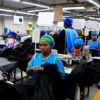 Workers at the "New Wide Garments" facility in Nairobi