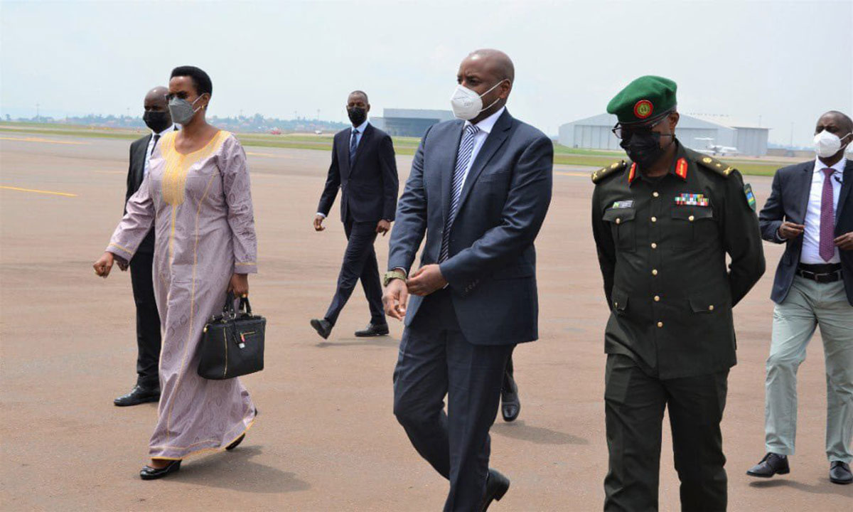 Gen. Muhoozi Kainerugaba on his second special trip to Rwanda a week after the Uganda-Rwanda border was opened.