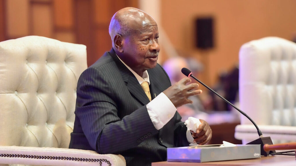 NAM Chair President Museveni addressing the summit: NAM was started by our far-sighted elders in the persons of H.E. Sukarno, of Indonesia, H.E. Nehru of India, H.E. Nasser of Egypt and H.E. Chou En Lai of China, when they met in Bandung, Indonesia, in 1955.