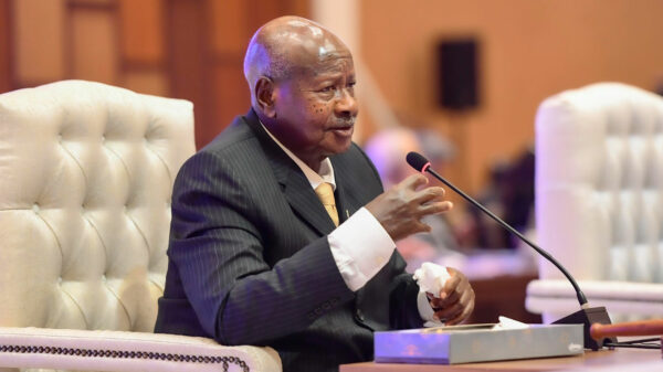 NAM Chair President Museveni addressing the summit: NAM was started by our far-sighted elders in the persons of H.E. Sukarno, of Indonesia, H.E. Nehru of India, H.E. Nasser of Egypt and H.E. Chou En Lai of China, when they met in Bandung, Indonesia, in 1955.